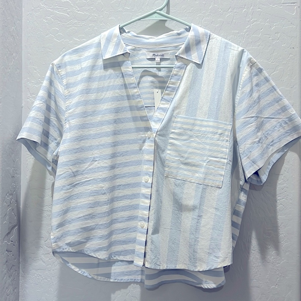 Madewell button down stripe shirt
